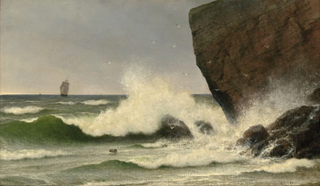 Navigare su una costa rocciosa, 1900